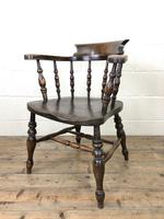 Antique Beech & Elm Smoker’s Bow Armchair (6 of 9) Antique Beech & Elm Smoker’s Bow Armchair (6 of 9)