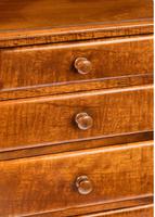 Victorian Period Satin Fiddleback Miniature Chest of Drawers (4 of 4) Victorian Period Satin Fiddleback Miniature Chest of Drawers (4 of 4)