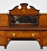 Edwardian Mahogany & Marquetry Writing Table by Jas Shoolbred (13 of 18) Edwardian Mahogany & Marquetry Writing Table by Jas Shoolbred (13 of 18)