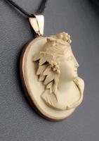 Antique Lava Cameo Pendant, 9ct Rose Gold (13 of 14) Antique Lava Cameo Pendant, 9ct Rose Gold (13 of 14)