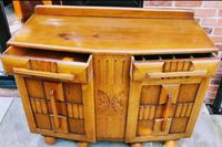 Art Deco Oak Wood Sideboard with Ball Feet (8 of 9) Art Deco Oak Wood Sideboard with Ball Feet (8 of 9)