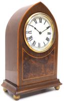 Impressive Mahogany Edwardian Lancet Clock Burr Walnut Inlay Timepiece Mantel Clock (2 of 8) Impressive Mahogany Edwardian Lancet Clock Burr Walnut Inlay Timepiece Mantel Clock (2 of 8)