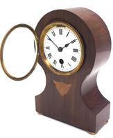 Fine Mahogany Edwardian Lancet Clock Burr Walnut Inlay Timepiece Mantel Clock (3 of 9) Fine Mahogany Edwardian Lancet Clock Burr Walnut Inlay Timepiece Mantel Clock (3 of 9)