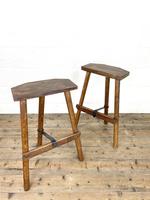 Pair of Rustic Wooden Cutler’s Stools (2 of 10) Pair of Rustic Wooden Cutler’s Stools (2 of 10)
