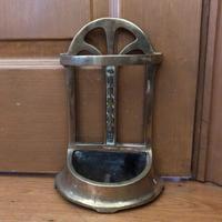 Brass Door Porter - Door Stop - In Shape of a Stick Stand (2 of 8) Brass Door Porter - Door Stop - In Shape of a Stick Stand (2 of 8)