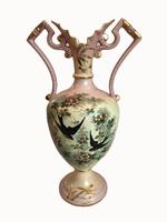 Large Pair of Antique Victorian Hand Painted & Gilded Vases (13 of 13) Large Pair of Antique Victorian Hand Painted & Gilded Vases (13 of 13)