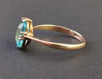 Vintage Art Deco Blue Zircon Solitaire Ring, 9ct Gold (7 of 9) Vintage Art Deco Blue Zircon Solitaire Ring, 9ct Gold (7 of 9)
