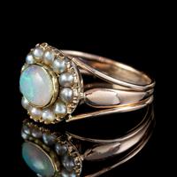 Antique Georgian Opal Pearl Ring 18ct Gold 1.50ct Natural Opal c.1830 (4 of 5) Antique Georgian Opal Pearl Ring 18ct Gold 1.50ct Natural Opal c.1830 (4 of 5)