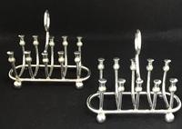 Pair of Edwardian Silver Plated Scottish Thistle Decorated 5 Bar Toast / Letter Racks (6 of 7) Pair of Edwardian Silver Plated Scottish Thistle Decorated 5 Bar Toast / Letter Racks (6 of 7)