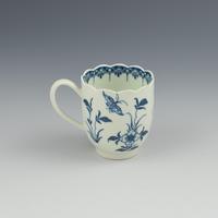 First Period Worcester Porcelain Scalloped Peony Coffee Cup c.1765-1770 (2 of 8) First Period Worcester Porcelain Scalloped Peony Coffee Cup c.1765-1770 (2 of 8)
