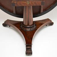Antique William IV Rosewood Leather Top Drum, Dining or Centre Table (4 of 11) Antique William IV Rosewood Leather Top Drum, Dining or Centre Table (4 of 11)