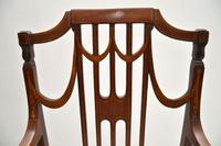 Pair of Antique Edwardian Inlaid Mahogany Armchairs (11 of 12) Pair of Antique Edwardian Inlaid Mahogany Armchairs (11 of 12)