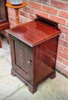 Edwardian Mahogany Wood Bedside Cabinet - Converted Purdonium (3 of 9) Edwardian Mahogany Wood Bedside Cabinet - Converted Purdonium (3 of 9)