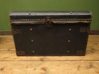 Antique Black Chest Trunk Storage Box, Steamer Trunk (3 of 13) Antique Black Chest Trunk Storage Box, Steamer Trunk (3 of 13)