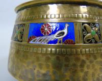 WMF Art Nouveau Planished Brass & Enamel Planter Jardiniere Albert Meyer (2 of 8) WMF Art Nouveau Planished Brass & Enamel Planter Jardiniere Albert Meyer (2 of 8)