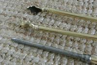 Tall Edwardian 5 Piece on Stand Brass Companion Set Fire-irons Reg Number for 1906 (8 of 10) Tall Edwardian 5 Piece on Stand Brass Companion Set Fire-irons Reg Number for 1906 (8 of 10)