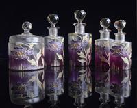 Moser Art Nouveau Enamelled Cameo Dressing Table Set (4 of 7) Moser Art Nouveau Enamelled Cameo Dressing Table Set (4 of 7)