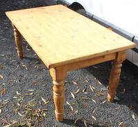 1940's Country Pine Dining Table with Turned Legs (2 of 3) 1940's Country Pine Dining Table with Turned Legs (2 of 3)