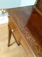 Victorian Mahogany And Inlaid Desk. (7 of 9) Victorian Mahogany And Inlaid Desk. (7 of 9)