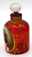 Exceptional Bohemian Glass Scent Bottle with Peasant Girl Head c.1865 (2 of 5) Exceptional Bohemian Glass Scent Bottle with Peasant Girl Head c.1865 (2 of 5)