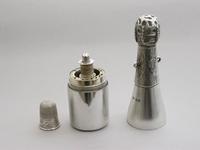 Victorian Novelty Silver Combined Scent Bottle, Sewing Etui & Vinaigrette Champagne Bottle (5 of 20) Victorian Novelty Silver Combined Scent Bottle, Sewing Etui & Vinaigrette Champagne Bottle (5 of 20)