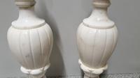Wonderful Pair White Marble Table Lamps (3 of 5) Wonderful Pair White Marble Table Lamps (3 of 5)