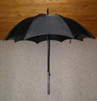 Vintage Indian Silver Black Canopy Umbrella With Bold Hindu God Themed Handle (2 of 11) Vintage Indian Silver Black Canopy Umbrella With Bold Hindu God Themed Handle (2 of 11)