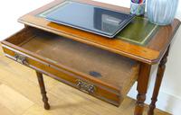 Delightful Little Victorian Leather Topped Single Drawer Desk c.1880 (4 of 12) Delightful Little Victorian Leather Topped Single Drawer Desk c.1880 (4 of 12)