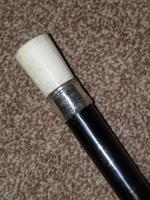 Antique Hallmarked 1914 Silver Pommel Topped Ebony Walking Stick / Cane - 92cm (8 of 13) Antique Hallmarked 1914 Silver Pommel Topped Ebony Walking Stick / Cane - 92cm (8 of 13)