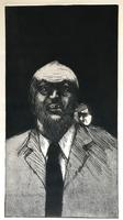 Original etching 'Untitled' by Alireza Espahbod 1951-2007 Signed and dated 77. Numbered V/Vl (2 of 2) Original etching 'Untitled' by Alireza Espahbod 1951-2007 Signed and dated 77. Numbered V/Vl (2 of 2)