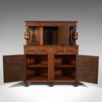 Antique Carved Court Cabinet, English, Oak, Sideboard, Jacobean Revival c.1910 (3 of 12) Antique Carved Court Cabinet, English, Oak, Sideboard, Jacobean Revival c.1910 (3 of 12)