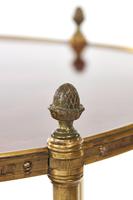 Edwardian Brass & Mahogany Oval 2 Tier Etagere Acorn Finial (7 of 7) Edwardian Brass & Mahogany Oval 2 Tier Etagere Acorn Finial (7 of 7)