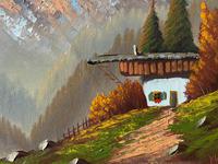 The Three Peaks 20thc Vintage Swiss School - Mountainous Landscape Oil Painting (9 of 12) The Three Peaks 20thc Vintage Swiss School - Mountainous Landscape Oil Painting (9 of 12)