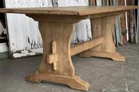 French Bleached Oak Trestle End Farmhouse Dining Table (16 of 19) French Bleached Oak Trestle End Farmhouse Dining Table (16 of 19)