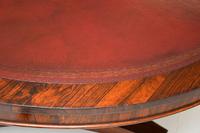 Antique William IV Rosewood Leather Top Drum, Dining or Centre Table (10 of 11) Antique William IV Rosewood Leather Top Drum, Dining or Centre Table (10 of 11)