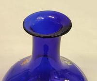 Antique Bristol Blue Decorated Glass Vase (3 of 5) Antique Bristol Blue Decorated Glass Vase (3 of 5)