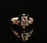 Antique Victorian Mourning Ring, Initial M, Onyx and 9ct Gold (7 of 10) Antique Victorian Mourning Ring, Initial M, Onyx and 9ct Gold (7 of 10)