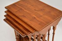 Antique Yew Wood Nest of 4 Tables (2 of 9) Antique Yew Wood Nest of 4 Tables (2 of 9)