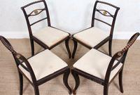 4 Regency Ebonised Dining Chairs Trafalgar (6 of 12) 4 Regency Ebonised Dining Chairs Trafalgar (6 of 12)