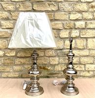 Large Pair of Table Lamps