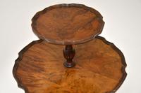 Antique Figured Walnut Two Tier Table (5 of 6) Antique Figured Walnut Two Tier Table (5 of 6)