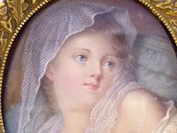 After Jean-Baptiste Greuze - Fine Gilt Mounted Portrait Miniature 19th Century (2 of 6) After Jean-Baptiste Greuze - Fine Gilt Mounted Portrait Miniature 19th Century (2 of 6)