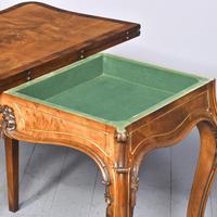 French Victorian Yew & Rosewood Fold-over Card Table / Games Table (9 of 11) French Victorian Yew & Rosewood Fold-over Card Table / Games Table (9 of 11)
