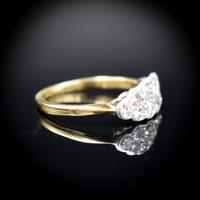 Antique Old Cut Diamond 10 Stone Double Row 18k 18ct Yellow Gold Ring (7 of 9) Antique Old Cut Diamond 10 Stone Double Row 18k 18ct Yellow Gold Ring (7 of 9)