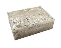 Antique Sterling Silver Trinket Box with Tavern & Fishing Scenes 1909 (11 of 11) Antique Sterling Silver Trinket Box with Tavern & Fishing Scenes 1909 (11 of 11)