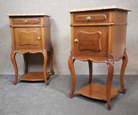 Pair of French Antique Walnut Bedside Cupboards / Night Stands c.1910 (2 of 9) Pair of French Antique Walnut Bedside Cupboards / Night Stands c.1910 (2 of 9)