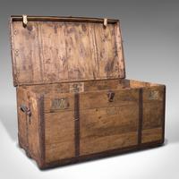 Large Antique Steamer Trunk, English, Pine, Travel, Shipping Chest, Victorian (2 of 12) Large Antique Steamer Trunk, English, Pine, Travel, Shipping Chest, Victorian (2 of 12)