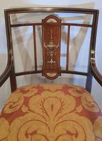 Edwardian Inlaid Rosewood Nursing or Bedroom Armchair (4 of 5) Edwardian Inlaid Rosewood Nursing or Bedroom Armchair (4 of 5)