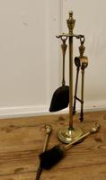 Heavy Quality Brass Fireside Companion Set, Fireside Tools (3 of 4) Heavy Quality Brass Fireside Companion Set, Fireside Tools (3 of 4)