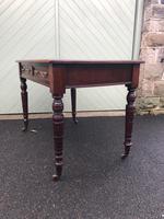 Antique Mahogany Two Draw Writing Table (7 of 11) Antique Mahogany Two Draw Writing Table (7 of 11)